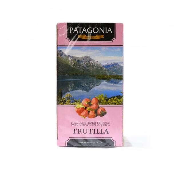 Patagonia Finest Tea Frutilla con Hibiscus y Frutas, caja de 20 bolsitas