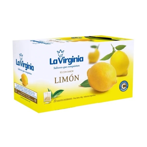 La Virginia Limón, caja de 20 saquitos