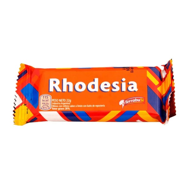 Rhodesia Chocolate Coated Cookie With Lemon Cream Filling 3 Count, 22 g / 0.77 oz ea