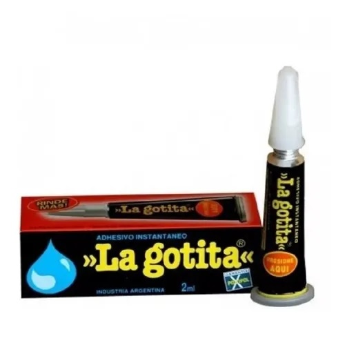 La Gotita Instant Glue General Purpose Fast-Drying Liquid Transparent, 2 ml.
