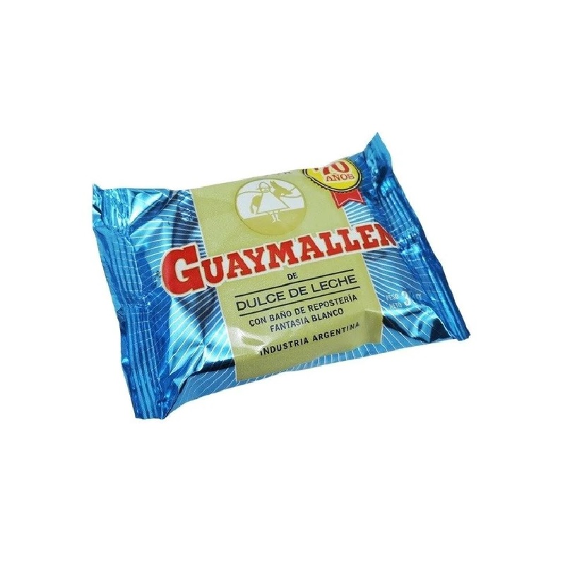 Guaymallen Alfajor de Chocolate Blanco con Dulce de Leche Caja Mayorista, 38 g / 1.3 oz c/u (40 unidades)
