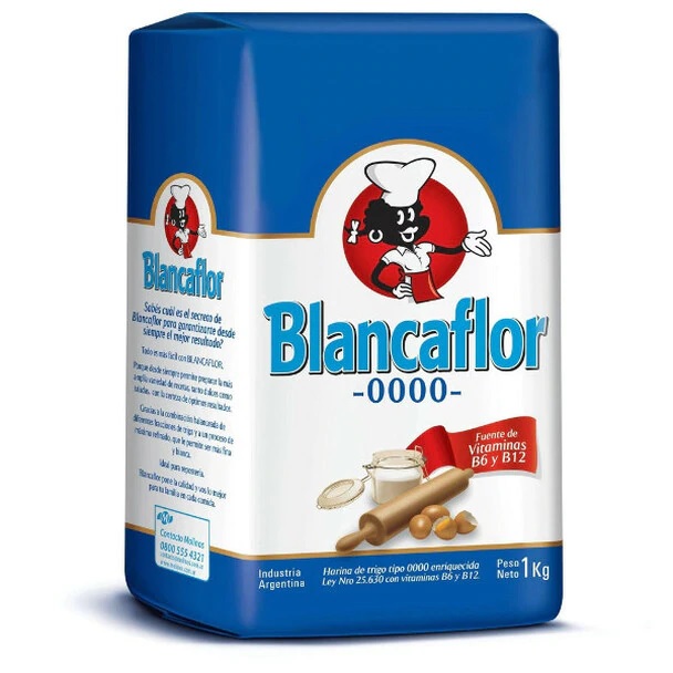 Blancaflor Harina  0000, 1 kg / 2.2 lb