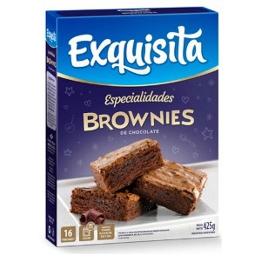 Exquisita Brownies de Chocolate  425 g / 15 oz caja