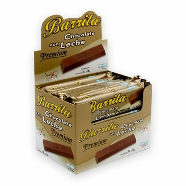 Felfort Barritas de Chocolate con Leche Ideal para Submarino, 16 g / 0.56 oz (caja de 30 barras)