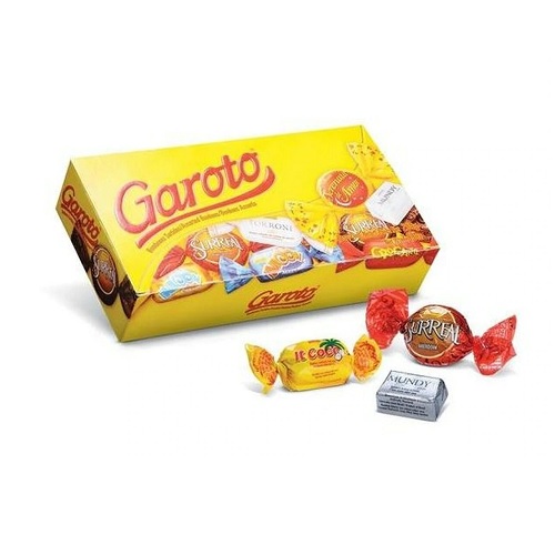 Garoto Bombones Classic Assorted Chocolate Bites Complete Box, 250 g / 10.58 oz
