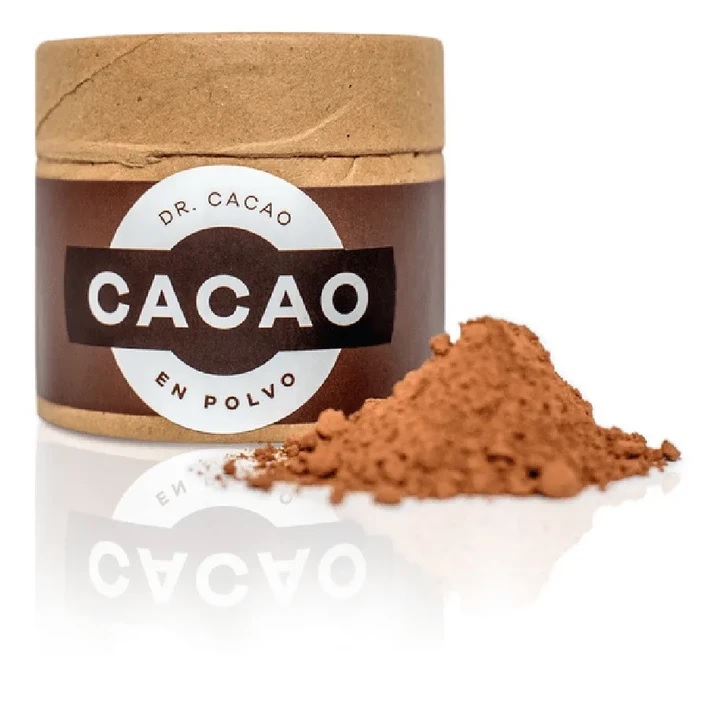 Dr. Cacao, Cacao Puro En Polvo sin TACC ni azúcar, 130 g
