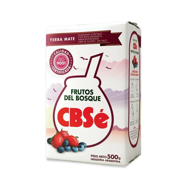 CBSé Yerba Mate Frutos del Bosque Redberries, 500 g / 1.1 lb
