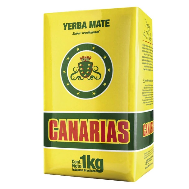Canarias Yerba Mate Traditional Pack of 4 Count x 1 kg (4 kg / 8.8 lb)
