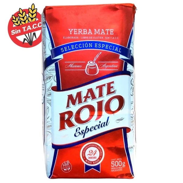 Mate Rojo Yerba Mate Special Selection Selección Especial from Misiones, Argentina , 500 g / 1.1 lb