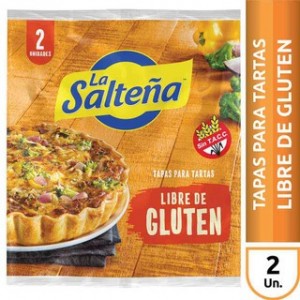 La Salteña Tapa Tartas Gluten Free, 3 packs x 2 tapas (6 tapas en total)